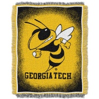 Northwest Georgia Tech Yellow Jackets Triple Woven Decorative Throw 48x60