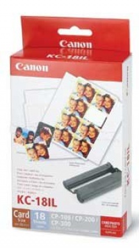 Canon KC-18IL Color Ink and Label Set (CP-100/200/300 Printers)