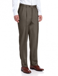 Louis Raphael LUXE Men's 100% Wool Pleated Hidden Extension Dress Pant