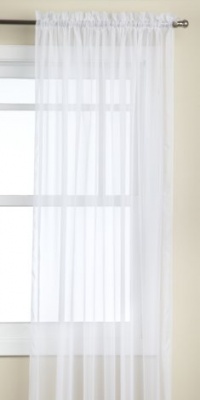 Stylemaster Elegance Sheer 1000 Twist 60-Inch by 95-Inch Voile Panel, White