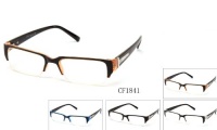 IG Unisex Clear Lens Sleek Half Frame Slim Temple Fashion Glasses