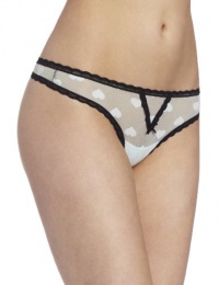 Betsey Johnson Women's Heartbeat Lace Thong