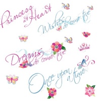 RoomMates RMK1521SCS Disney Princess Quotes Peel & Stick Wall Decals