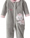 Carter's Watch the Wear Baby-Girls Newborn Puppy Coverall, Heather Grey, 3-6 Months