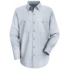 Red Kap Men's L/S Industrial Stripe Work Shirt