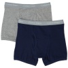 Calvin Klein Boy's Classic Navy/Grey Boxer Brief 2-pack - Boys Large (12/14)