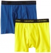 Calvin Klein Boys 8-20 Ck 2Pk Boxer Briefs 3, Assorted, Small 6/7