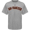 MLB Majestic San Francisco Giants Official Road Wordmark T-Shirt - Ash