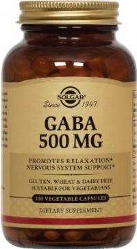 Solgar - Gaba, 500 mg, 100 veggie caps