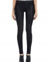 J Brand Womens Super Skinny Legging - Lacquered Black Quartz - 26