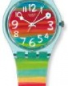 Swatch Women's GS124 Quartz Rainbow Dial Plastic Watch