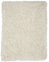 Area Rug 5x8 Rectangle Shag Ivory Color - Anji Mountain Silky Shag Rug from RugPal