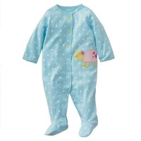 Carters Turtle Polka Dot Snap Up Sleep & Play TURQUOISE 3 Months