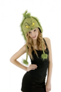 Elope Grinch Hoodie Hat, Green, One Size