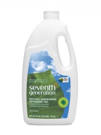 Seventh Generation Automatic Dishwasher Gel, Free & Clear, 42 Ounce Bottles, Pack of 6, Packaging May Vary