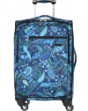 Ricardo Beverly Hills Luggage Sausalito Superlight 2.0 20-Inch 4W Expandable Spinner Carry-On, Rhythm/Blue Paisley, Medium