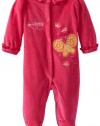 Carter's Watch the Wear Baby-Girls Newborn Butterfly Coverall, Dark Pink, 6-9 Months