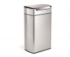 simplehuman Rectangular Touch Bar Trash Can, Fingerprint-Proof Brushed Stainless Steel, 40 Liters /10.5 Gallons