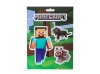 Minecraft Logo & Steve Pets Cat Dog Sticker Decal 4-piece set OFFICIAL LICENSED