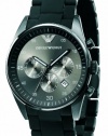 Emporio Armani Men's AR5889 Sport Chronograph Silicone Accent Black Dial Watch