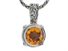 Balissima By Effy Collection Sterling Silver and 18k Yellow Gold Citrine Pendant Necklace