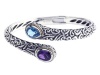 Balissima By Effy Collection Sterling Silver and 18k Yellow Gold Amethyst and Blue Topaz Bangle