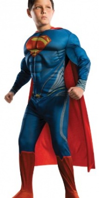 Man of Steel Deluxe Superman Children's Costume, Small