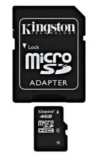 Kingston 4 GB microSDHC Class 4 Flash Memory Card SDC4/4GB