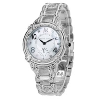 Judith Ripka Watch - Sterling and Stainless Steel Sub-dial Bracelet - Swiss Part Mvt - M-size