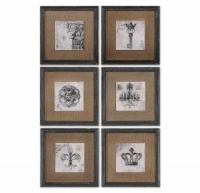 Uttermost Symbols Wall Art Set/6