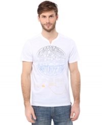 Step up your casual game with this graphic tee from Buffalo David Bitton.