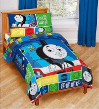 Thomas and Friends 4 Pc Toddler Bed Set