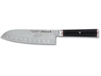 Miyabi Kaizen 5 1/2-Inch Granton Santoku Hollow Edge Knife