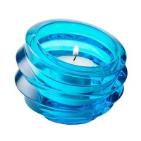 Orrefors Eko Votive Candleholder, Blue