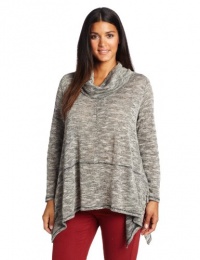 DKNY Jeans Women's Plus-Size Cowl Neck Top with Drapey