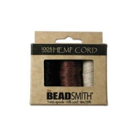 Hemp Twine Bead Cord .5mm 3 Spool App 59 Feet 42543