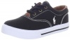 Polo Ralph Lauren Kids Vaughn Lace-Up Sneaker (Toddler/Little Kid/Big Kid),Black,4 M US Big Kid