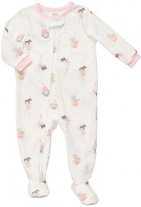 Carter's Baby Girls Micro Fleece Footed Blanket Sleeper Pajama - Fairy Print(2t)