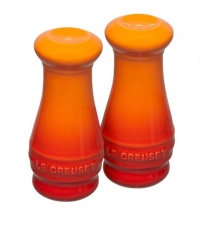 Le Creuset Stoneware Salt and Pepper Shakers, Flame