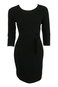 Calvin Klein Petites Stretchy Knotted 3/4 Sleeve Dress