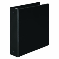 Wilson Jones 368 Basic Round Ring Binder, 2, Black (W368-44NB)