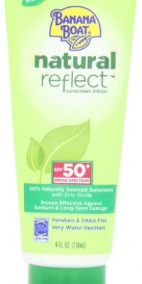 Banana Boat Natural Reflect Sunscreen Lotion SPF 50, 4 Fluid Ounce