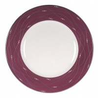 Royal Doulton Precious Platinum 9-Inch Accent Plate, Raspberry