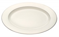 Mikasa Gothic Platinum 14-Inch Bone China Oval Platter