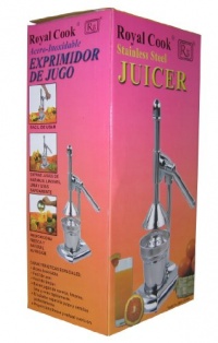 Royal Manual  Lever Press Citrus Juicer, Stainless Steel