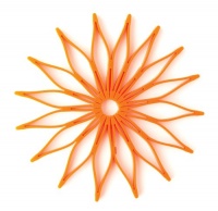 Spice Ratchet 16814 Blossom Multi-Use Silicone Trivet, Orange