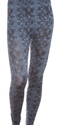 Multi Style Color Leggings in a Reptile Inspired Print, Aqua, Christmas Noel