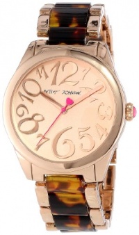 Betsey Johnson Women's BJ00105-09 Analog Tortoise Link Bracelet Watch