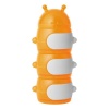 Boon Caterpillar Snack Stack Container, Orange/Gray, 20 Ounce