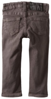 True Religion Girls 2-6X Casey Overdye Pant, Charcoal, 4